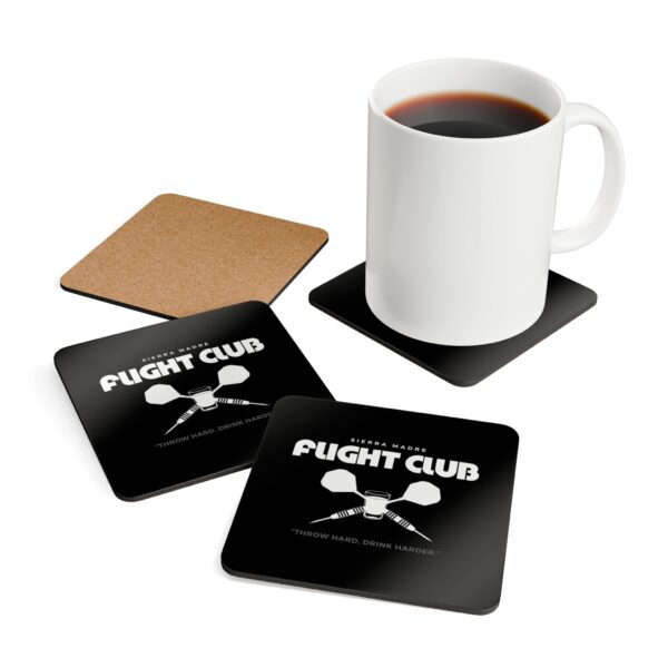 Flight Club Cork Coaster Set - Image 4